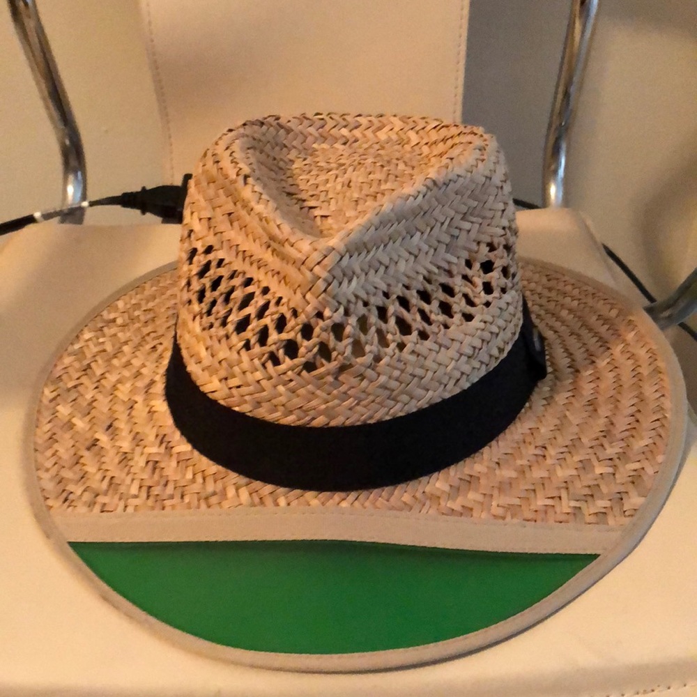 Brixton Natural Straw Fedora with Black Band